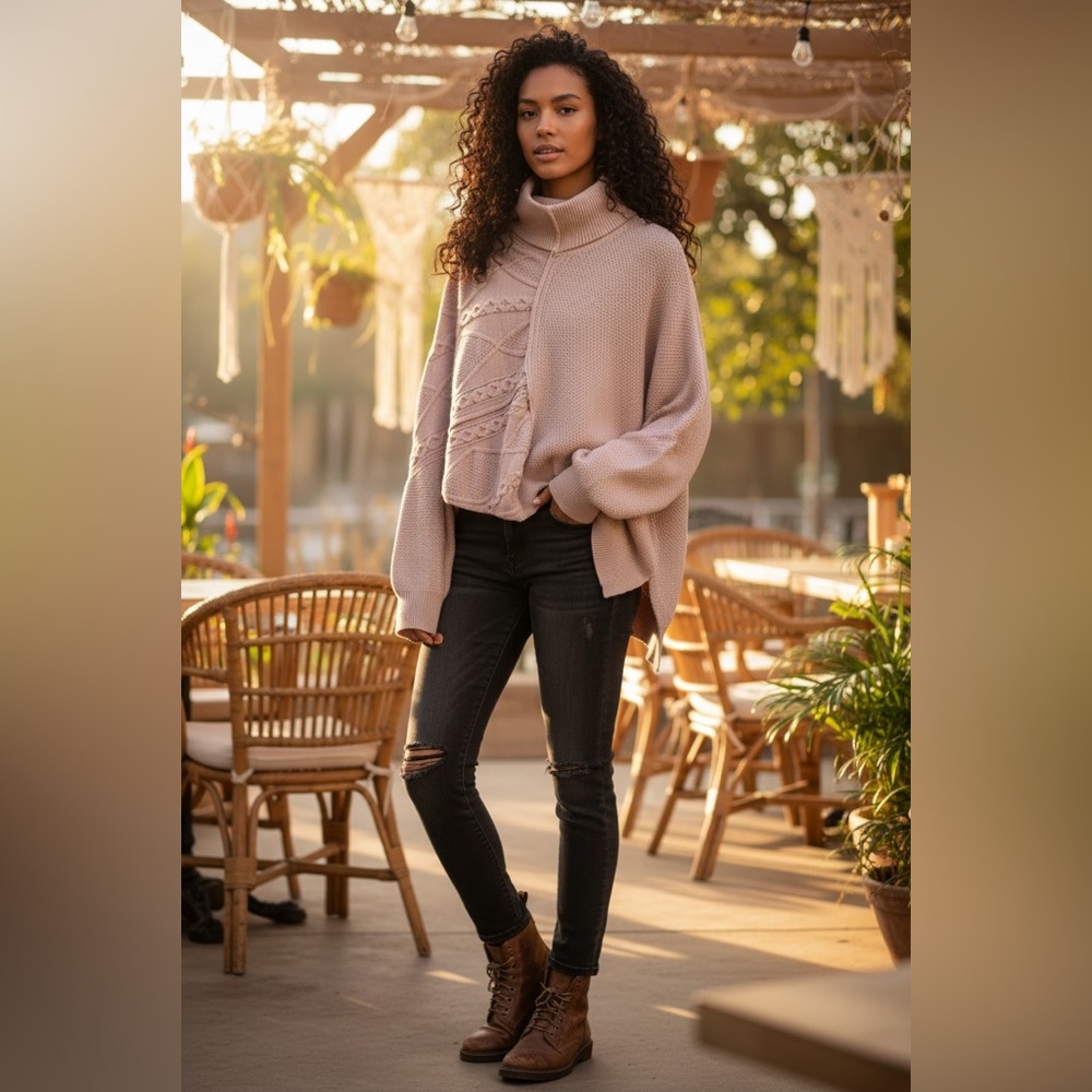 Cozy Knit Turtleneck Sweater NWOT
